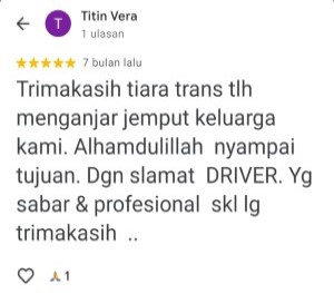 Testimoni Travel Malang Madiun
